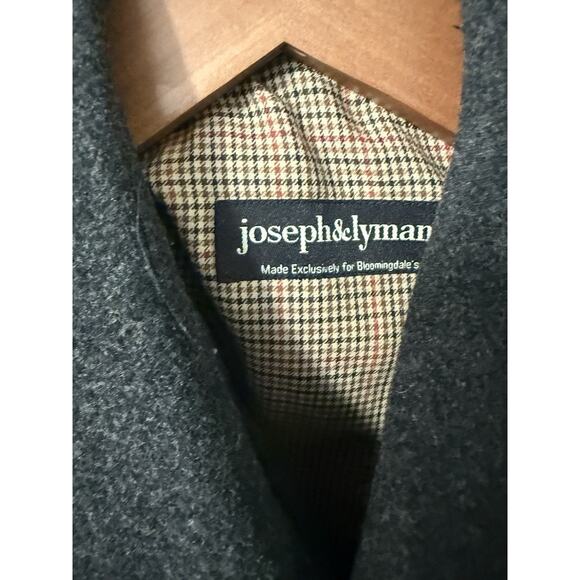 Joseph & Lyman Black Trench Coat Removable Wool Liner Collar Size M Casual City - Picture 3 of 16